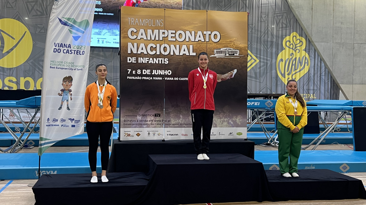 Imagem ilustrativa: Margarida Freire é campeã nacional de duplo-mini-trampolim