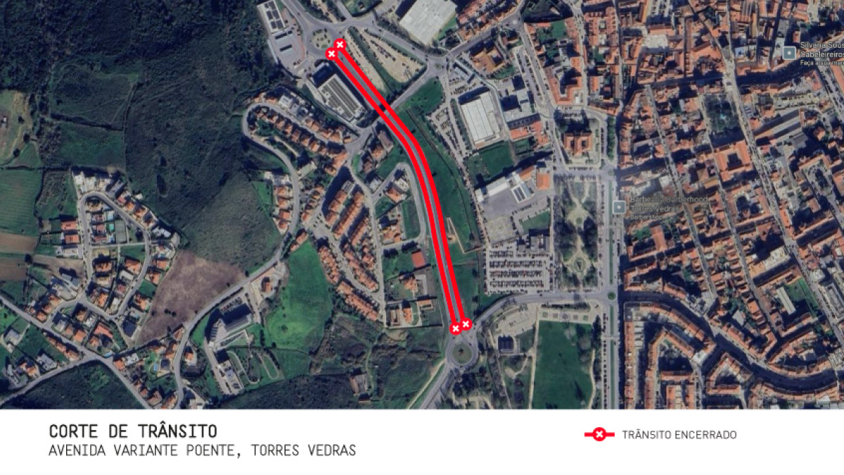 Imagem ilustrativa: Corte temporário de trânsito na Avenida Variante Poente para montar nova ponte pedonal