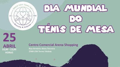Imagem ilustrativa: Dia Mundial do Ténis de Mesa em Torres Vedras