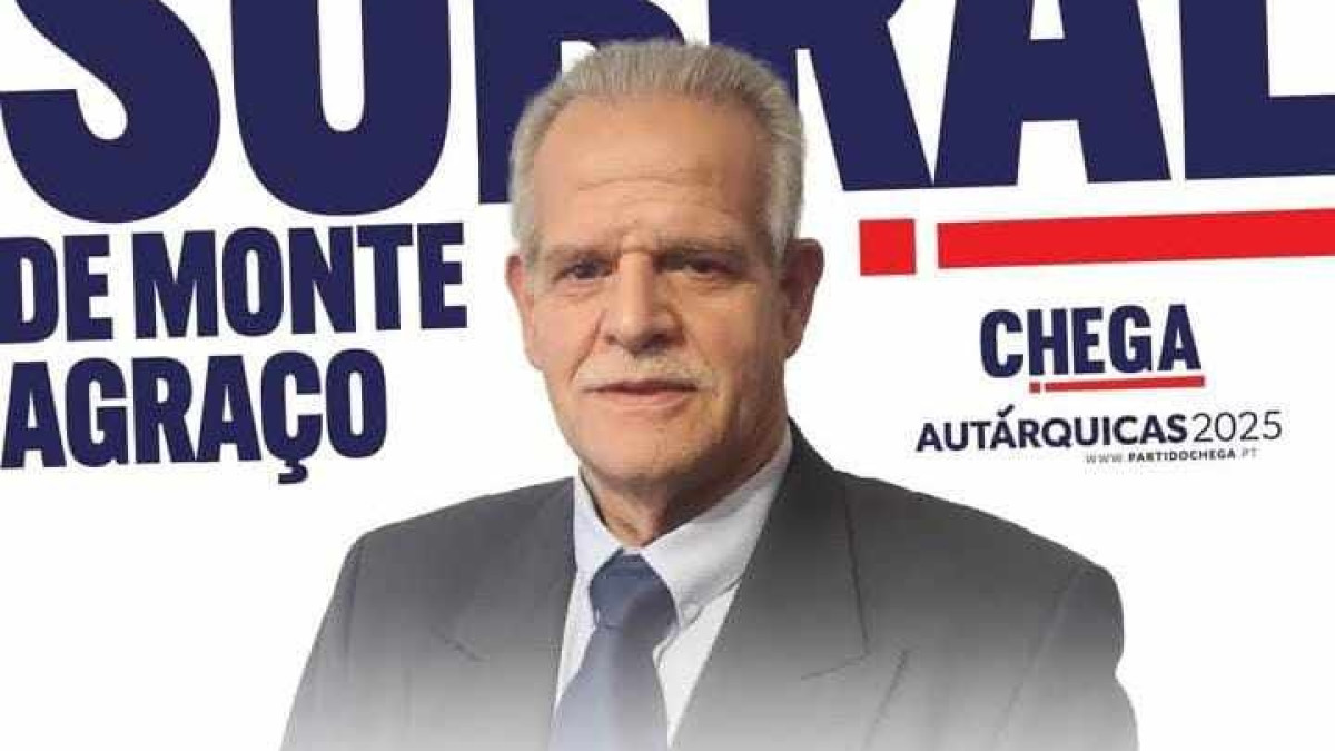 Imagem ilustrativa: Fernando Lopes Pais é o candidato do Chega à Câmara do Sobral de Monte Agraço