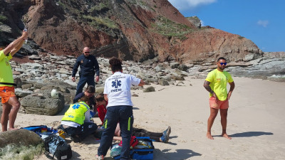 Imagem ilustrativa: Detetado corpo de homem na praia das Pedras Muitas em Peniche
