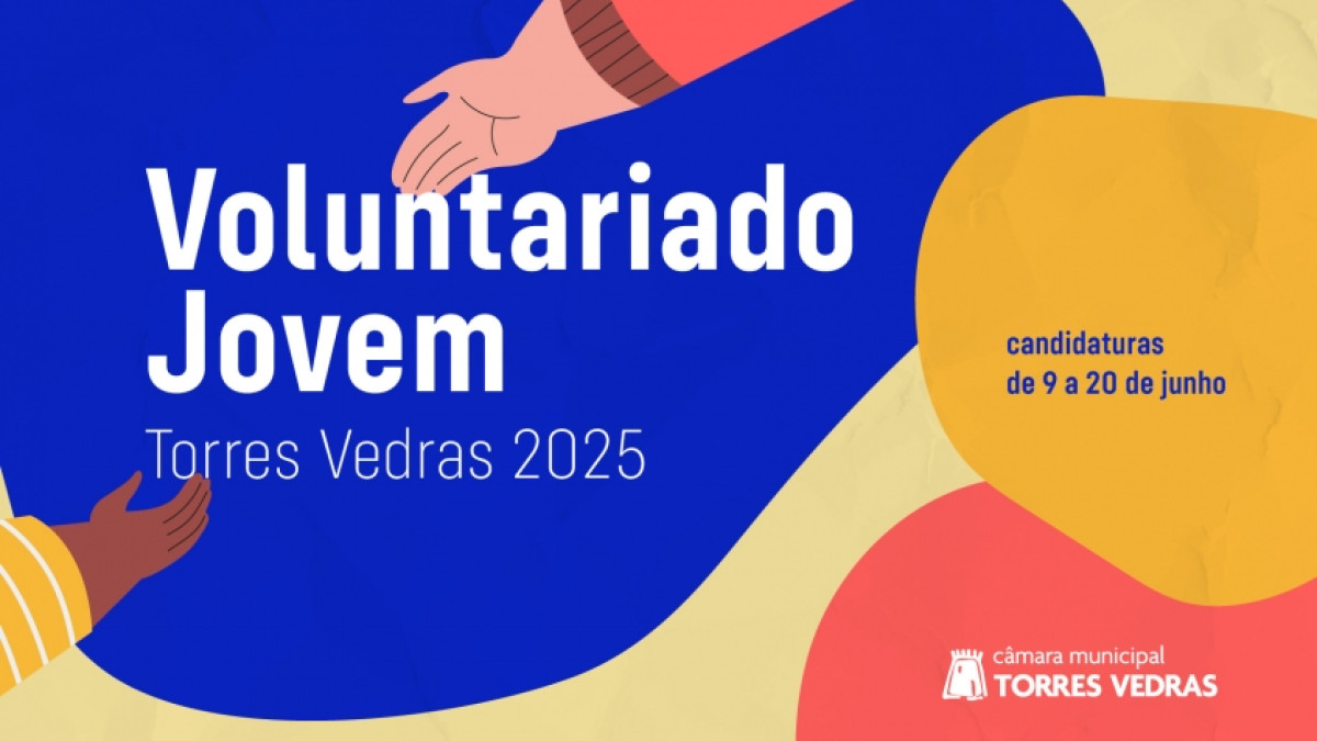 Imagem ilustrativa: Inscrições na edição de 2025 do programa “Voluntariado Jovem Torres Vedras”
